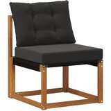  Set vanjskih sofa 5 pcs Prirodna i crna | shoptok.hr