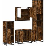  4-dijelni set kupaonskog namještaja boja hrasta drveni | shoptok.hr