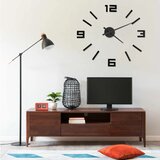 vidaXL 325156 3D Wall Clock Modern Design Black 100 cm XXL cijene