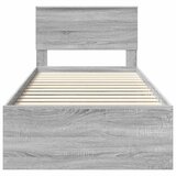  Krevetna konstrukcija Siva Sonoma 90 x 190 cm Konstruirano drvo | shoptok.hr