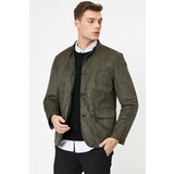 Koton Men's Green Suede Look Jacket