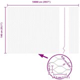  Heksagonalna ograda Srebrno 1,4 x 100 m Pocinčani čelik | shoptok.hr
