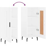 vidaXL Komoda bela 34,5x34x90 cm inženirski les | Shoptok.si
