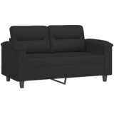  3-dijelni set sofa s jastucima crni od mikrovlakana | shoptok.hr