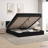  Podesivi krevet s madracem Crna 200 x 200 cm Baršun | shoptok.hr