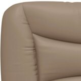  Posteljni okvir z vzglavjem kapučino 120x200 cm umetno usnje, (21086454) | Shoptok.si