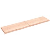 Stolna Mizna plošča 220x50x(2-6) cm neobdelana trdna hrastovina, (21411013) | Shoptok.si
