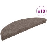  Prostirke za stepenice, samoljepljive, 10 kom, 56x17x3 cm, bež, poluokrugle | shoptok.hr