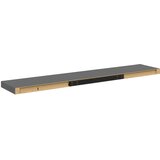  Plutajuće zidne police 2 kom sjajne sive 120x23,5x3,8 cm MDF | shoptok.hr