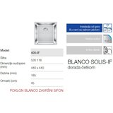 Blanco solis 400-IF inox, dorada četkom 440x440/185 mm | ePonuda.com