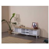 Hanah home TV polica Goose White Oak