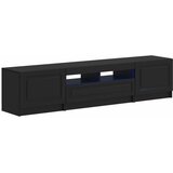  5-dijelni LED TV ormarić Crna Konstruirano drvo - Crna 81 cm | shoptok.hr