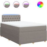 Maison Chic Box spring postelja - Vzmetna postelja z vzmetnico taupe 120x190 cm blago SL16985, (21882398) | Shoptok.si