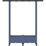  Povišeni krevet s mrežom i krovom Siva 122,5 x 40 x 127 cm PP | shoptok.hr
