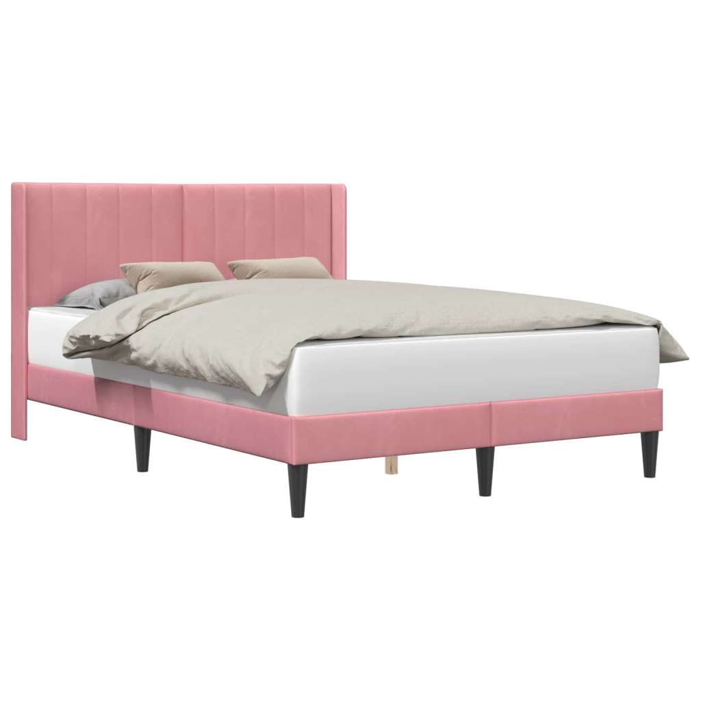  Okvir za krevet Ružičasta 160 x 200 cm Baršun - Ružičasta 160 x 200 cm | shoptok.hr