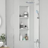  Ničica za tuš Bijeli 90 x 30 x 9,5 cm Nehrđajući čelik | shoptok.hr