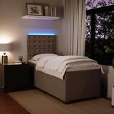  Box spring krevet s madracem svjetlosivi 100x200 cm baršunasti | shoptok.hr