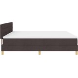  LED Box Spring Krevet Tamno smeđa 200 x 200 cm tkanina | shoptok.hr
