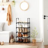  Industrijski Stalak za Cipele - Crni Loft Stil | shoptok.hr
