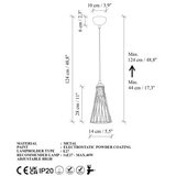 Opviq Luster Gridus-15412, 14x14x124cm, IP20, zlatna | Eponuda.ba