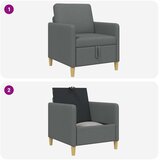 SOFA s pohranom Tamnosiva 72 x 78 x 87 cm Poliester | shoptok.hr