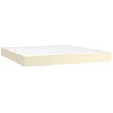  s oprugama i madracem krem 160x200 cm od umjetne kože | shoptok.hr