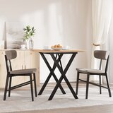  Blagovaonski stol X-oblika 60x60x75,5 cm od borovine i čelik | shoptok.hr