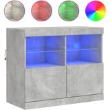  The Living Store Komoda z LED lučkami betonsko siva 81x37x67 cm - Komoda, (21502293) | Shoptok.si