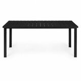 Multi Garden veliki vrtni stol za 8 osoba 180×90 cm za terasu i vrt – crni | shoptok.hr