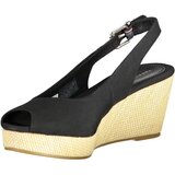 Tommy Hilfiger ICONIC ELBA SLING BACK WEDGE Crna Cijene