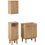  3-dijelni set kupaonskog namještaja OTTA od masivne borovine | shoptok.hr