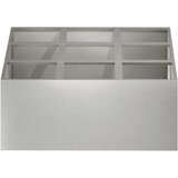  Vrtna saksija Srebrna 100 x 100 x 50 cm Nehrđajući čelik | shoptok.hr