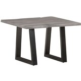 vidaXL Klubska mizica z živimi robovi 60x60x40 cm trden akacijev les, (21013911) | Shoptok.si