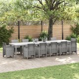 vidaXL Vrtni Stol Svjetlosiva 400 x 100 x 73 cm Poli Ratan Cijene