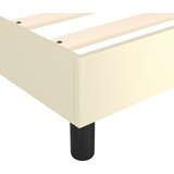  s oprugama i madracem krem 80 x 200 cm od umjetne kože | shoptok.hr
