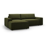 Micadoni Tamno zelena sklopiva kutna garnitura od bouclé tkanine (s lijevim kutom) Jodie – Home | shoptok.hr