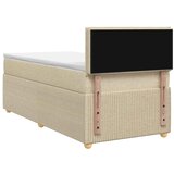  Boxspring krevet s madracem Krem 90 x 200 cm Tkanina - Krem 90 x 200 cm Dizajn linija | shoptok.hr