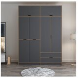 Hanah home Ormar Elina-8908, 185x253x52 cm, Antracit | Eponuda.ba