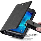 Cadorabo Ohišje, združljivo z Samsung Galaxy XCover 3 v nočna črna - Zaščitni ovitek z magnetnim zapiranjem, stoječo funkcijo in režo za kartice, (20557870) | Shoptok.si