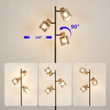  Brilagi - Stojeća lampa HYGGE 3xE14/15W/230V drvo/dimljena | Eponuda.com