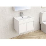 Inter Ceramic zidni PVC kupaonski ormarić za umivaonik Bari, 61x39.5x47 cm, Bijeli Cijene