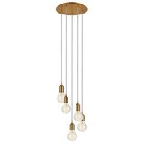 Markslöjd 108100 - Luster na sajli BRONX 5xE27/60W/230V bronzan | Eponuda.com