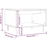  Stolić za kavu boja betona 60x50x40 cm konstruirano drvo | shoptok.hr