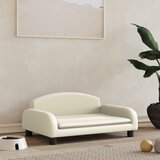 vidaXL Pasja postelja krem 70x45x30 cm umetno usnje | Shoptok.si