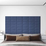  Zidna uzglavlja 12 pcs Plava 30 x 15 cm tkanina | shoptok.hr
