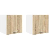 vidaXL Viseča omarica Riga 2 pcs Sonoma hrast in bela 40 x 31 x 40 cm | Shoptok.si