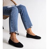 Gemre Black Fabric Ballet Flats Yafia | shoptok.hr