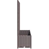  Vrtna žardinjera s rešetkom smeđa 120x40x136 cm PP | shoptok.hr