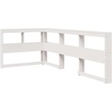  Krevet s regalom za knjige bez madraca bijeli 75x190cm borovina | shoptok.hr