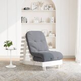 vidaXL Futon na razvlačenje s madracem bijeli 60x206x11 cm borovina | shoptok.hr